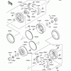 Mule 2510 Diesel (KAF950-A2) Front hubs / brakes(kaf950-a1 / a2)