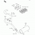 Mule 2510 Diesel (KAF950-A2) Глушитель