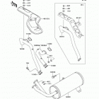 Mule 3010 4X4 (KAF620-E2) Глушитель
