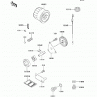 Mule 2500 (KAF620-C2) Масляный и водяной насос. фильтр масленый