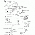 Mule 3010 Diesel 4X4 (KAF950-B1) Наклейки предупреждения