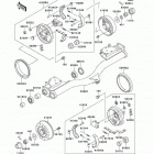 Mule 2510 Diesel (KAF950-A2) Rear hubs / brakes(kaf950-a1 / a2)