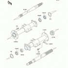 Mule 500 (KAF300-B2) Задняя ось