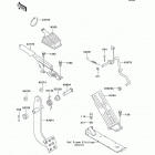 Mule 3020 Turf (KAF620-F3) Педаль и рычаг тормоза