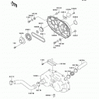 Mule 2500 (KAF620-C2) Converter cover / drive belt