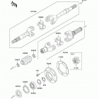 Mule 3010 4x4 Hardwoods Green HD (KAF620-H2) Drive shaft-rear(h2 / h3)