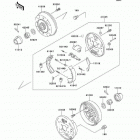 Mule 500 (KAF300-B2) Задние тормоза