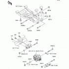 Mule 3010 Diesel 4X4 (KAF950-B1) Крепление двигателя