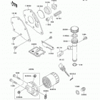 Mule 550 (KAF300-C7) Масляный и водяной насос. фильтр масленый