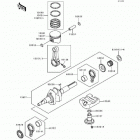 Mule 500 (KAF300-A1) Crankshaft / piston