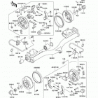 Mule 3010 4X4 (KAF620-E2) Задние тормоза