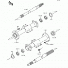 Mule 500 (KAF300-A1) Задняя ось