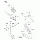 Mule 2500 (KAF620-C6) Педаль и рычаг тормоза