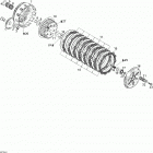 DS 650/DS 650 Baja/X Сцепление