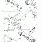 Traxter XL Drive system, rear (for 7919 and 8135 models)