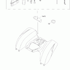 DS 650/DS 650 Baja/X 09- rear tray
