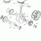 DS 650/DS 650 Baja/X Коленвал и поршни