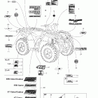 Outlander 330/400 Std 4 X 4 Наклейки