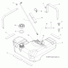 R10VH76AD/AG/AJ/AK/AT RANGER RZR 800 EFI Топливный бак