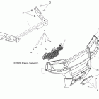 R10VH76AW/AO/AB RANGER RZR Body, front bumper