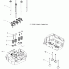 R10VH76AW/AO/AB RANGER RZR Engine, cylinder head and valves