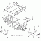 R10RH45AG/AH/AR RANGER 4X4 400 HO Chassis, frame and front bumper