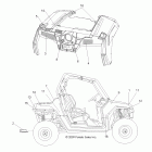 R10VH76AB/AO/AQ/AW RANGER RZR Наклейки