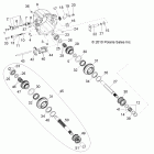 R10XH76AA RANGER RZR 4 800 EFI Drive train, main gearcase internals 2 (built 5 / 16 / 1...