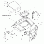 R10VH76AW/AO/AB RANGER RZR Body, hood and front body work