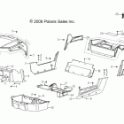 R11VA17AA RANGER RZR 170 Body, hood, bumpers, panels, floor and rack