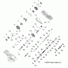 RANGER 400 4X4 - R12RH45AG/AH/AR Трансмиссия внутренности