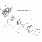RANGER RZR S INTL/ISRAEL - R12VE76FX/FI Engine, stator and flywheel