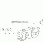 A10VA17AA/AD RANGER RZR 170 Engine, air ducts