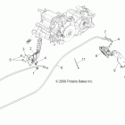 RANGER XP 800 - R12TH76/TH7E/TX7E Brakes, park brake asm.