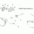 R11VA17AA RANGER RZR 170 Electrical, headlights and taillights