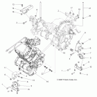 R10VH76AD/AG/AJ/AK/AT RANGER RZR 800 EFI Engine, transmission mounting