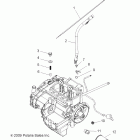 RANGER CREW 800 - R12WH76AG/AR/EAH/EAV Engine, oil filter and dipstick