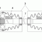 RANGER 400 4X4 - R12RH45AG/AH/AR Задний привод