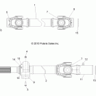 R10WH76AG/AH/AR/AV/WY76AW/AZ RANGER 4X4 800 EFI CREW Кардан передний