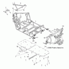 R10XH76AA RANGER RZR 4 800 EFI Chassis, main frame and skid plate