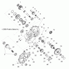 R11XH76AW/AZ/XY76AA RANGER RZR 4/EPS RGE Drive train, main gearcase internals 1