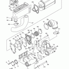 WAVE RUNNER SUPER JET SJ700B-K Выхлопная система 1