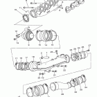 VX1100CH/VX1100H Выхлопная система 1
