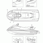 VX1100AH/VX1100BH Наклейки предупреждения