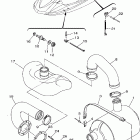 VX110 Deluxe-VX1100AD/VX1100D Выхлопная система 3
