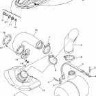 FX Cruiser High Output-FX1100-D/FX1100-D/FX1100A-D/FX1100-D Выхлопная система 3