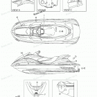 FX140 - FX1000CC Наклейки предупреждения