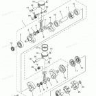 XLT800 - XA800AA Коленчатый вал и Поршень