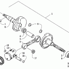 90 Коленчатый вал и поршни