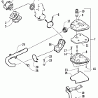 90 Reed valve and air cleaner assembly